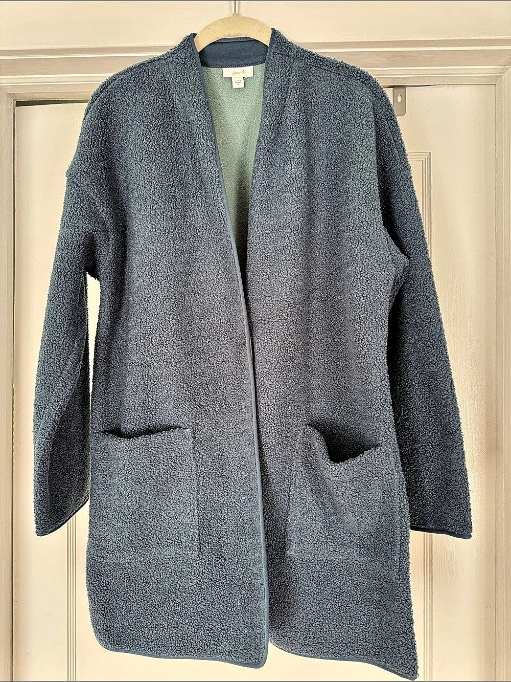 Pure Jill Teal Fleece Jacket Size Medium Like New